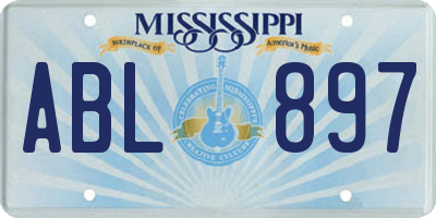 MS license plate ABL897