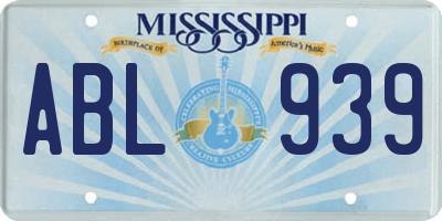 MS license plate ABL939