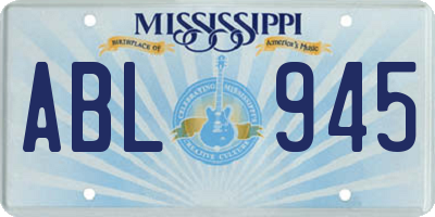 MS license plate ABL945