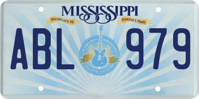 MS license plate ABL979