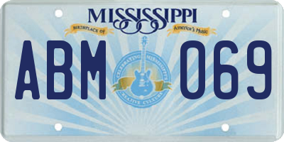 MS license plate ABM069