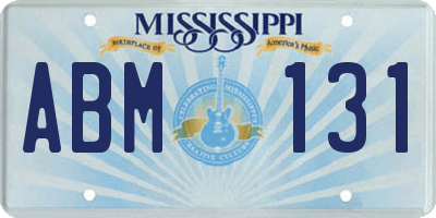 MS license plate ABM131