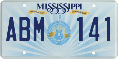 MS license plate ABM141