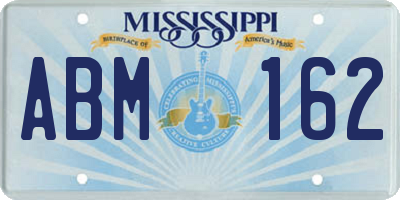 MS license plate ABM162