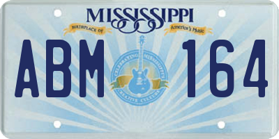 MS license plate ABM164