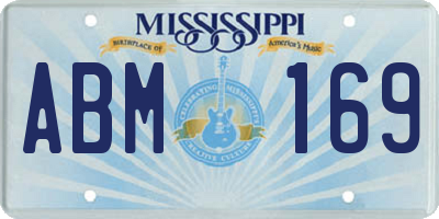 MS license plate ABM169