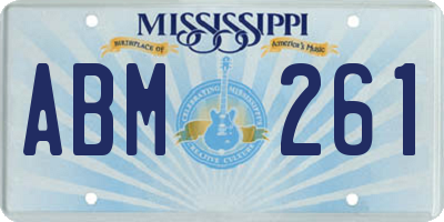 MS license plate ABM261