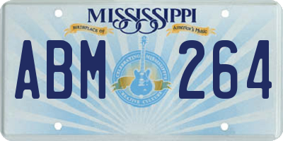 MS license plate ABM264