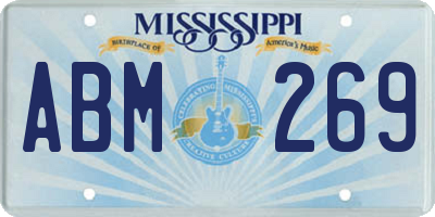 MS license plate ABM269