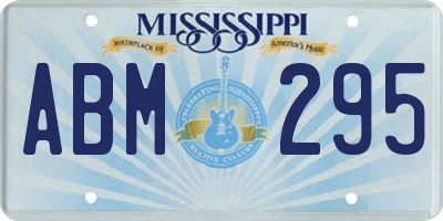 MS license plate ABM295