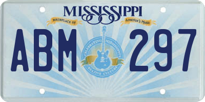 MS license plate ABM297