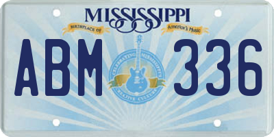 MS license plate ABM336