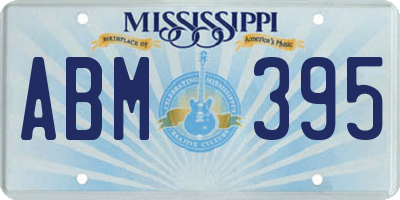 MS license plate ABM395