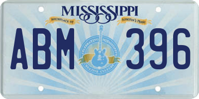 MS license plate ABM396