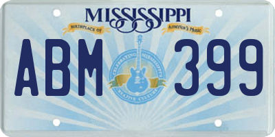 MS license plate ABM399