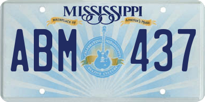 MS license plate ABM437