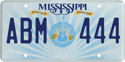 MS license plate ABM444