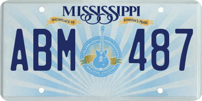 MS license plate ABM487