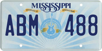 MS license plate ABM488