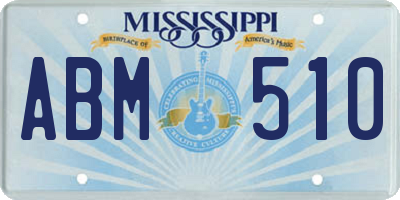MS license plate ABM510