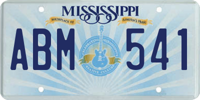 MS license plate ABM541