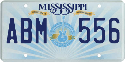 MS license plate ABM556
