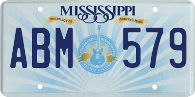 MS license plate ABM579