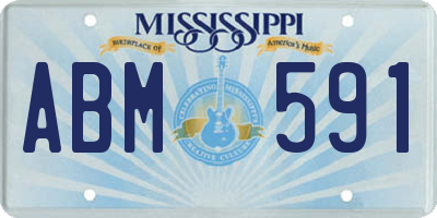 MS license plate ABM591