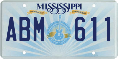 MS license plate ABM611