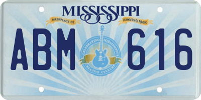 MS license plate ABM616