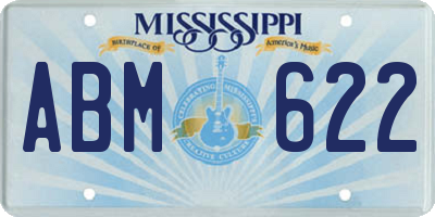 MS license plate ABM622