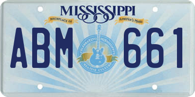 MS license plate ABM661