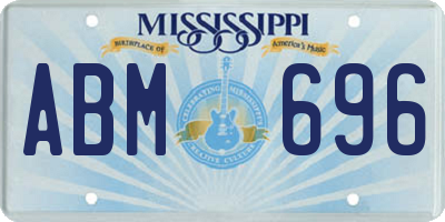 MS license plate ABM696