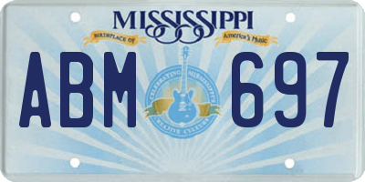 MS license plate ABM697