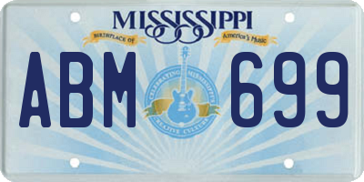 MS license plate ABM699