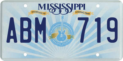 MS license plate ABM719