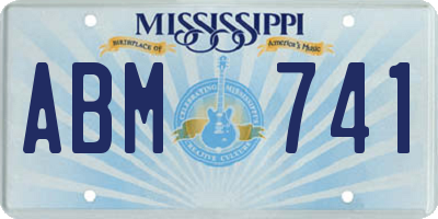 MS license plate ABM741