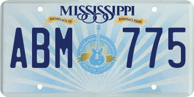 MS license plate ABM775