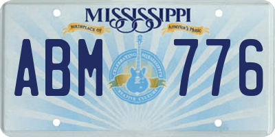 MS license plate ABM776