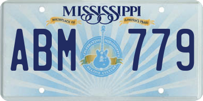 MS license plate ABM779