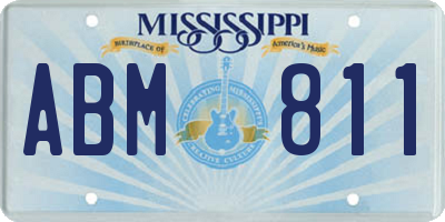 MS license plate ABM811