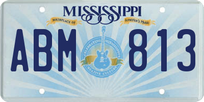 MS license plate ABM813