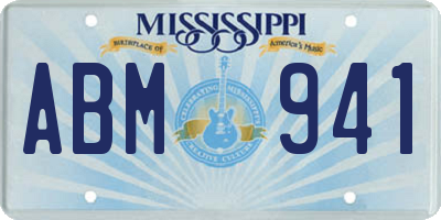 MS license plate ABM941