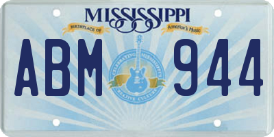 MS license plate ABM944