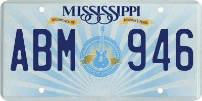 MS license plate ABM946