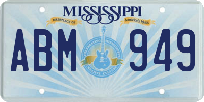 MS license plate ABM949