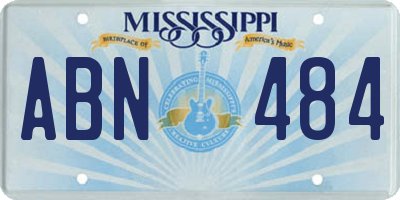 MS license plate ABN484