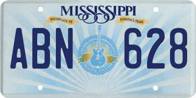 MS license plate ABN628