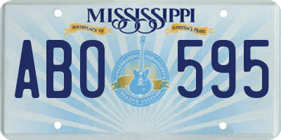 MS license plate ABO595