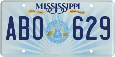 MS license plate ABO629